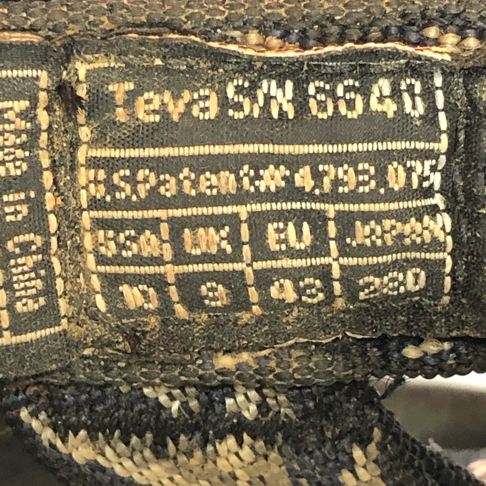 ⭐️ Teva Hurricane Black Sport Sandal Size 10 - Picture 10 of 13